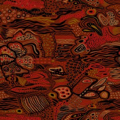 Boho style indian seamless pattern