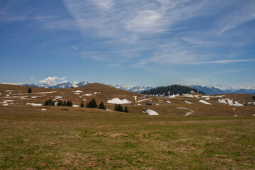 Fototapeta na wymiar Panorama depuis le Semnoz, Haute-Savoie, France
