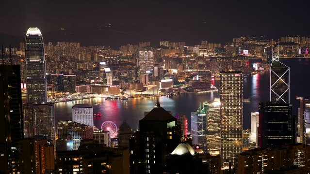 Hong Kong Victoria peak timelapse