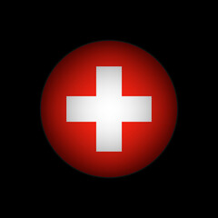 Country Switzerland. Switzerland flag. Vector illustration.