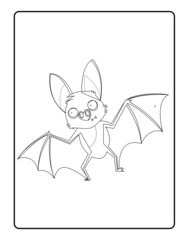 Halloween Coloring page. You Can Use Easily For Your KDP Interior.