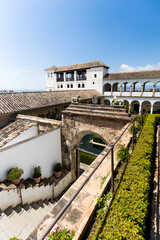 View of the palace in Grenada Spain