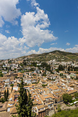 Fototapeta na wymiar Panoramic view of the city of Grenada Spain
