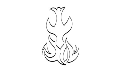 Pentecost poster design for print or use as card, flyer or T shirt	