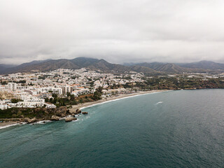 View of the coastline in Freja, Spain