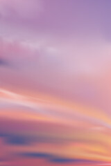 Fototapeta premium Sunrise in Morning with Orange,Yellow,Purple,Pink sky, Vertical Dramatic twilight landscape with Sunset in evening, Vector Dusk Sky banner of beautiful sunlight in pastel for four seasons background