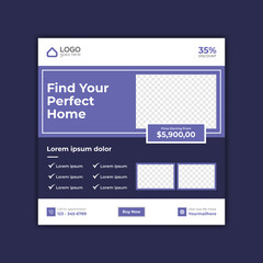 Real Estate Social Media Post & Web banner