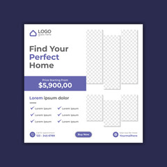 Real Estate Social Media Post & Web banner
