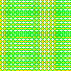 Fototapeta premium Bright abstract geometric seamless pattern Repeating white and yellow crosses Ornament, mosaic, tile, quilt