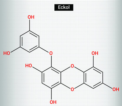 Eckol is a phlorotannin isolated from brown algae in the family Lessoniaceae