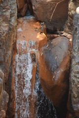 Water flow in the mountains