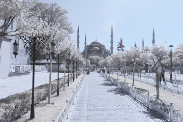 Infrared Photo ( Sultanahmet Square -Turkey )