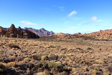 Teide National Park on Tenerife, with lava fields and the Teide volcano
