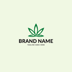 Cannabis Leaf logo or icon design