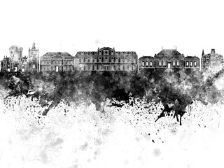 Havre Skyline Black Watercolor