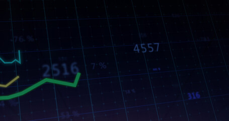 Image of data processing over pylons
