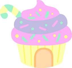 Cupcake vector clipart