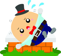 humpty dumpty classic story vector clipart
