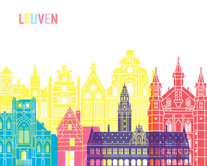 Obraz na płótnie Canvas Leuven skyline pop