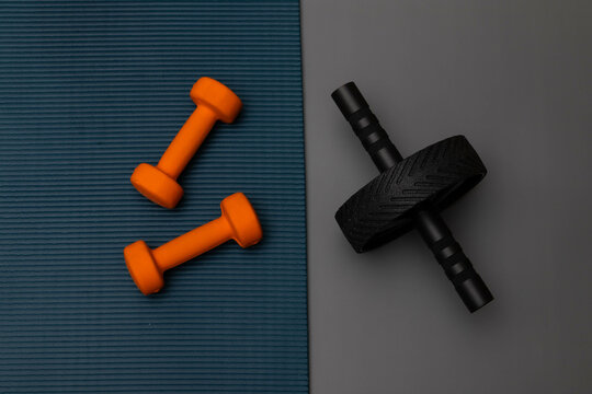 Dumbbell And Wheel Slider