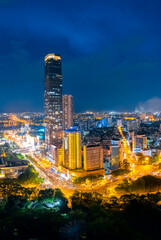 Obraz premium Night view of Liuzhou City, Guangxi, China