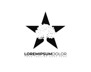 Obraz premium Oak tree company logo star