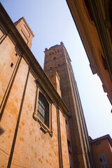 Campanile of St. Peter's Cathedral in Bologna, Italy