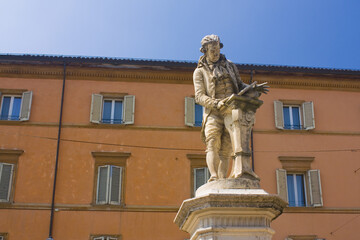 Monument to Luigi Galvani - italian physician, physicist and philosopher in Bologna, Italy	
