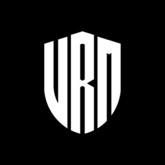 VRM letter logo design. VRM modern letter logo with black background. VRM creative  letter logo. simple and modern letter logo. vector logo modern alphabet font overlap style. Initial letters VRM 