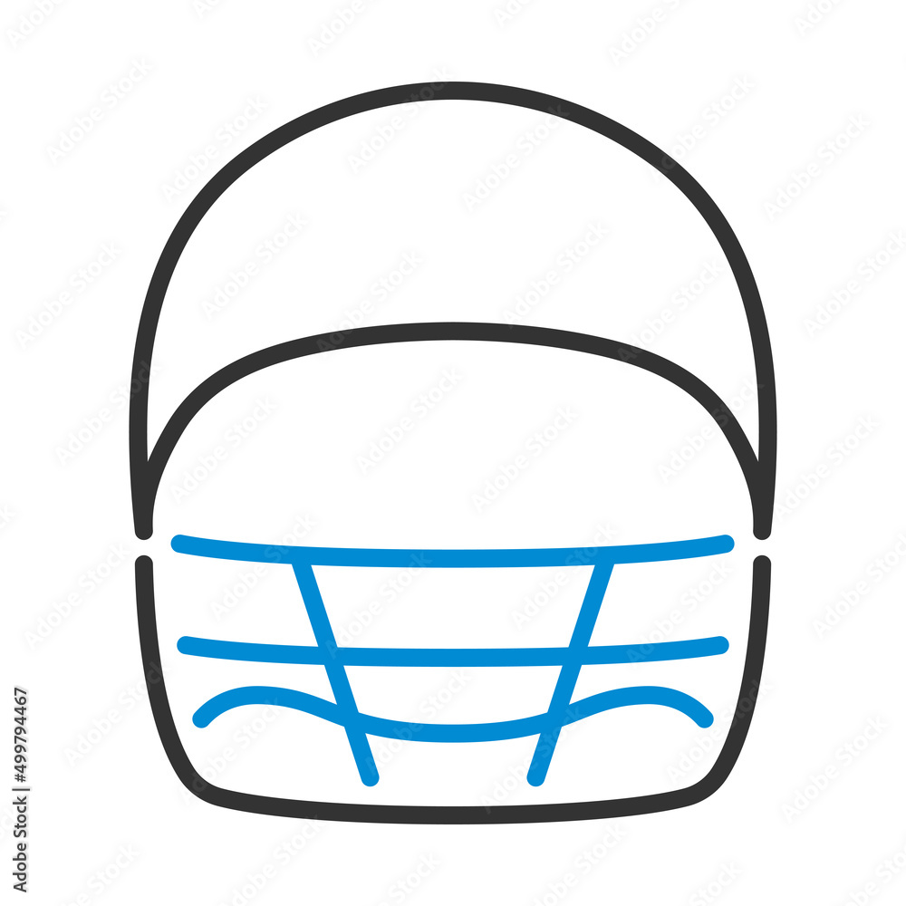 Poster american football helmet icon