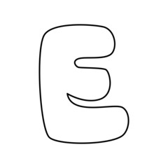Obraz premium Alphabet coloring page book for children. Hand drawn vector alphabet letters sign doodle font set. Vector illustration