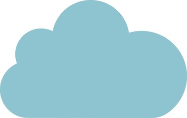 雲のシンプルなピクトグラム