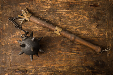 Battle mace with spikes