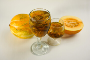 Blewah or Cucumis melo 'cantalupensis'.