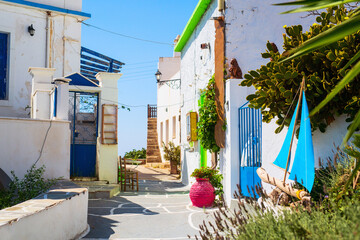 Fototapeta na wymiar Greek traditional village on Milos island