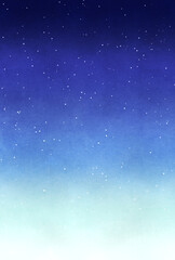 Obraz premium 背景素材_水彩テクスチャ_星空_青