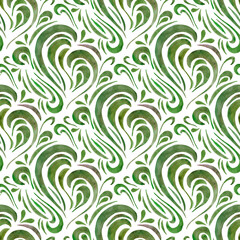 Seamless watercolor abstract pattern. Hand-drawn illustration for fabric, wrapping paper. decoupage, fabrics and etc