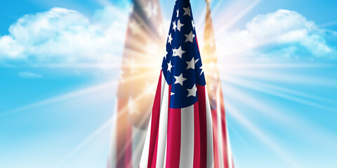 USA Flag Background