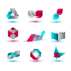 orgami geometric logos