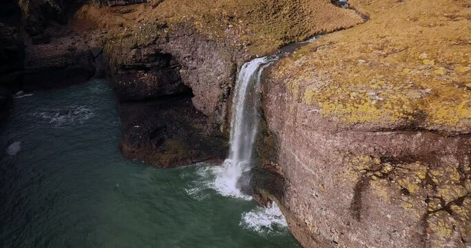 Aerial view of Scotland Fowlsheugh, Natural landscapes