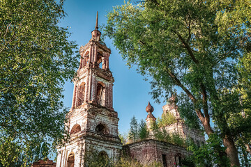 an old abandoned orthodox church