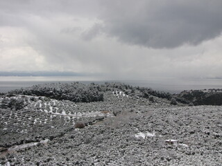 snowy mountain landscape
