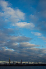 Fototapeta premium panorama of the Peter and Paul fortress in St. Petersburg