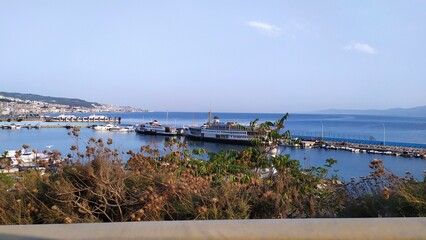 view of the sea from the coast
