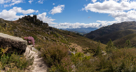 Obraz premium panorama landscape in the Peneda-Geres National Park in northern Portugal