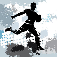 Fototapeta na wymiar Rugby sport graphic.