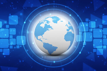 3d illustration of Data sharing concept