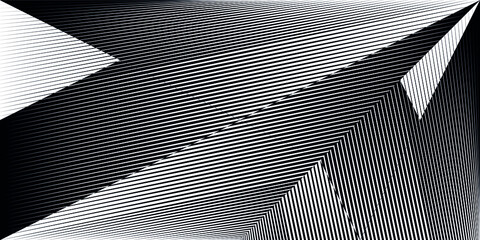 Abstract halftone lines background, vector modern design texture.