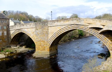 Fototapeta premium Bridge over the River Tees, by Barnard Castle.