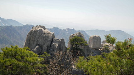 Obong, the Traces of the Age of Granite Rock Mountain